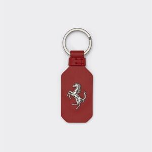 Ferrari Genuine leather key ring with prancing horse